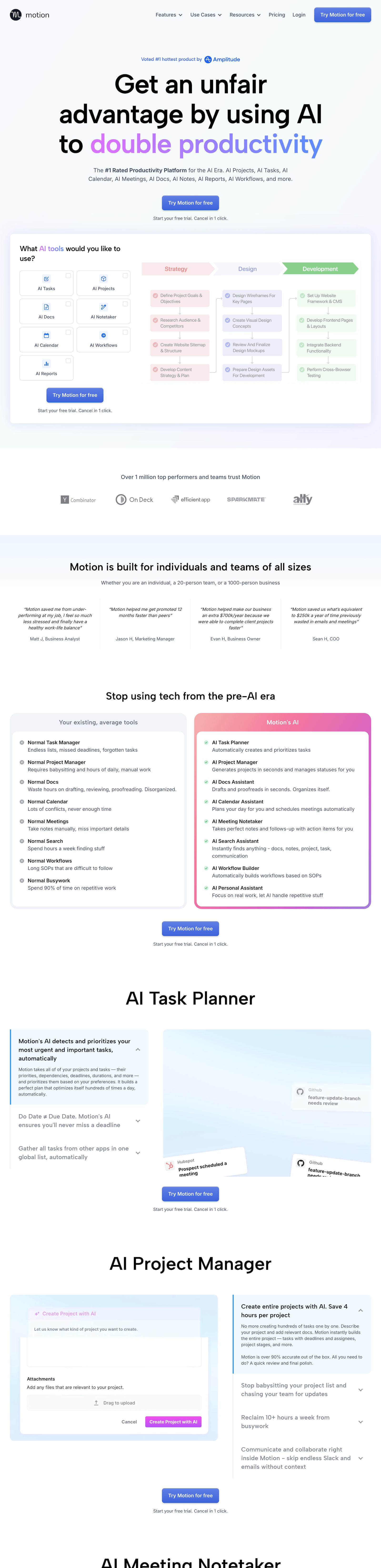 Motion homepage