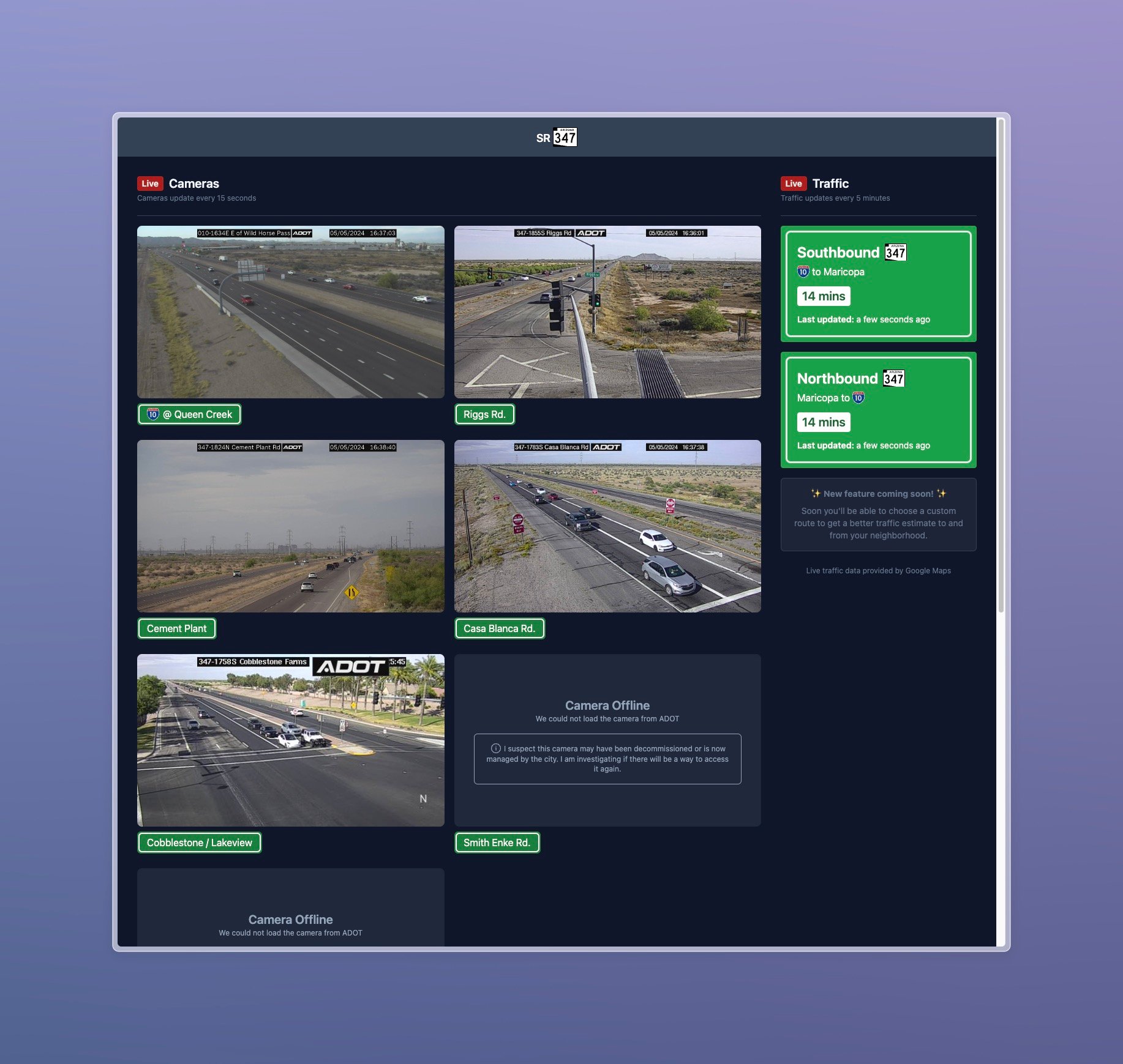 SR347.com app screenshot